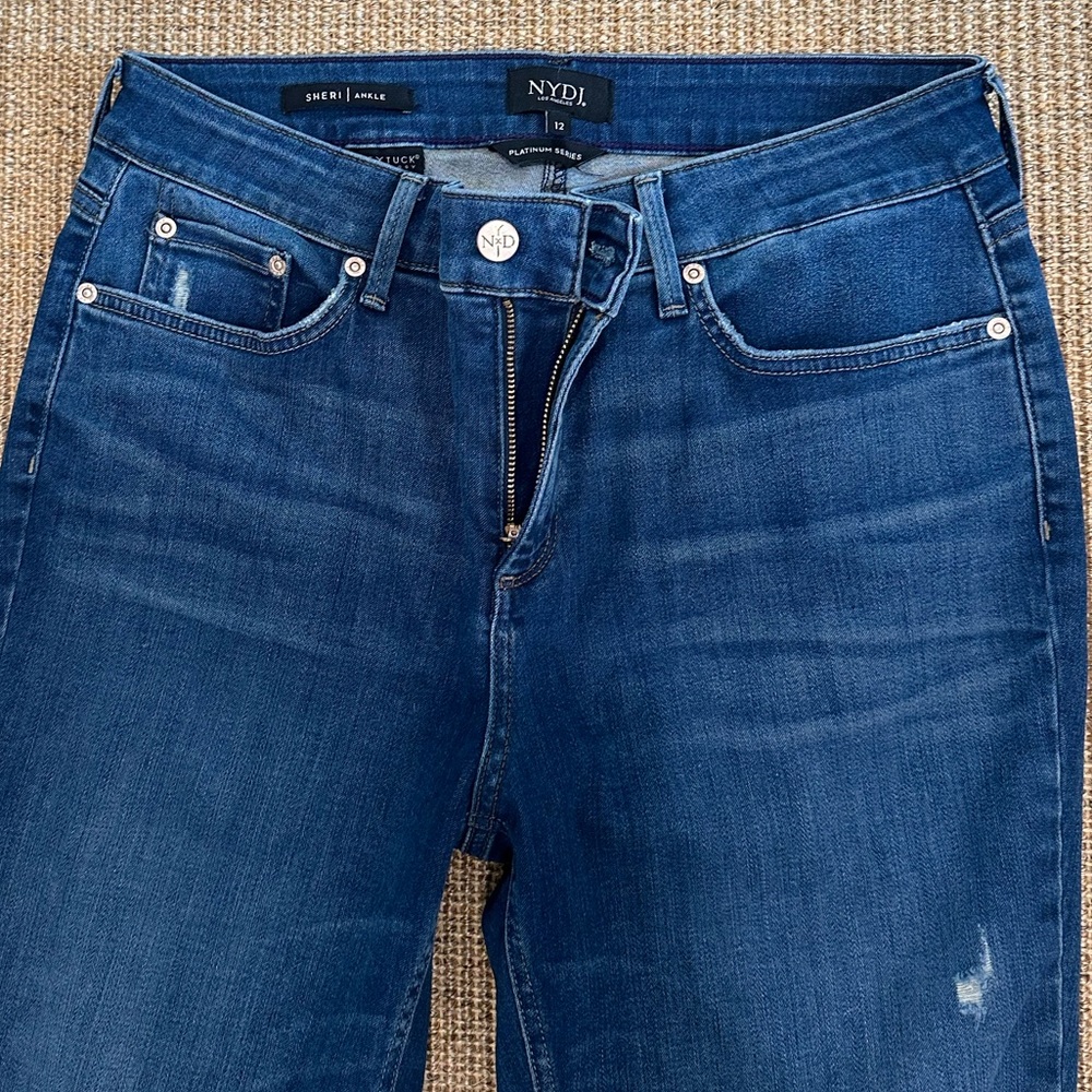 NYDJ Sherri Ankle Blue Jeans - Platinum Series